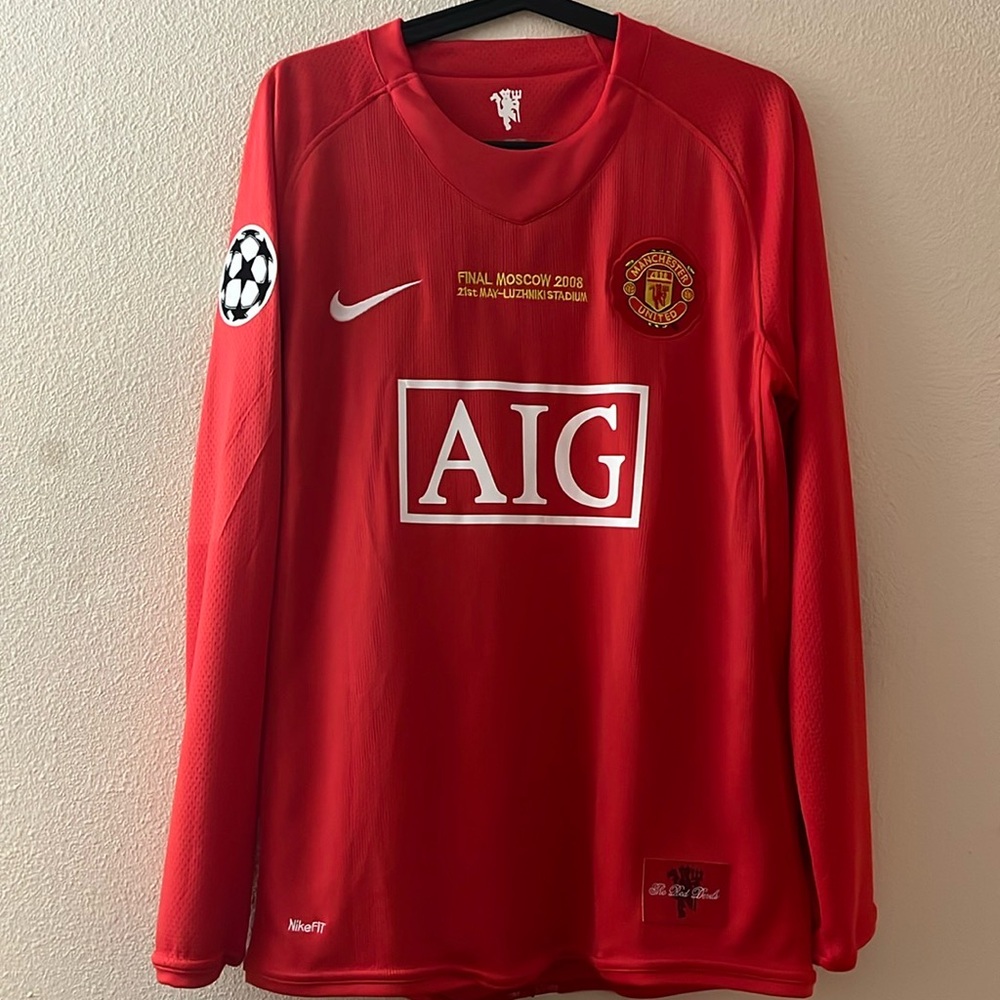 07-08 Manchester United Home Kit, Ronaldo 7, Champions League Final, *replica*